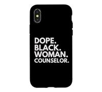 Custodia per iPhone X/XS Droga Black Woman Counselor Consulenti afroamericani