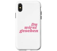 Custodia per iPhone X/XS Du wirst gesehen - Positive Affirmations