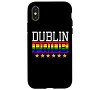 Custodia per iPhone X/XS Dublin Pride Irlanda Gay Lesbiche Queer LGBT Bandiera Arcobaleno
