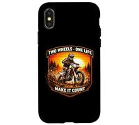 Custodia per iPhone X/XS Due ruote One Life Make It Count Dirt Bike Rider Moto