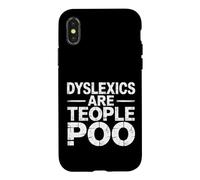 Custodia per iPhone X/XS Dyslexics Are Teople Poo Consapevolezza della dislessia |-