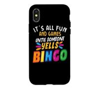 Custodia per iPhone X/XS È tutto divertimento e giochi finché qualcuno non urla il gioco di bingo di bingo
