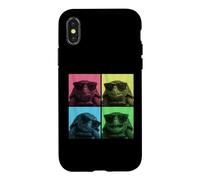 Custodia per iPhone X/XS Eastern Box Tartaruga Pop Art Divertente Turtle Lover Photo Booth