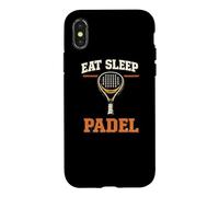Custodia per iPhone X/XS Eat Sleep Padel Mangia Dormi Padel Ripeti Giocatore Pala
