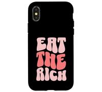 Custodia per iPhone X/XS Eat The Rich Retro Wavy