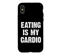Custodia per iPhone X/XS Eating Is My Cardio