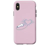 Custodia per iPhone X/XS Ecografo Ultrasound Tech Heart Probe Love Scanner