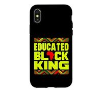 Custodia per iPhone X/XS Educated Black King African Pride Empowerment Graphic