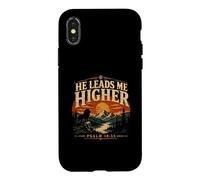 Custodia per iPhone X/XS Egli mi guida Salmo superiore 18 33 Lion Mountain