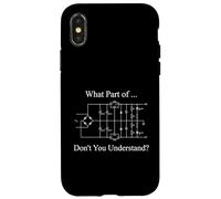 Custodia per iPhone X/XS Electrical Engineer Funny Engineering Sarcasm