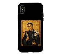 Custodia per iPhone X/XS Elegante Icona Cattolica di San Gerardo Majella