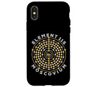 Custodia per iPhone X/XS Element 115 Atomic Number Ununpentium Anti Gravity Moscovium