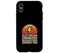 Custodia per iPhone X/XS Elettricista dicendo perché anche gli ingegneri hanno bisogno di eroi