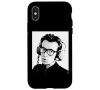 Custodia per iPhone X/XS Elvis Costello Guardando I Detectives Era 1977 Portait