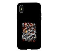 Custodia per iPhone X/XS Ember E Tempesta Fenice Drago Caos Equilibrio