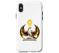 Custodia per iPhone X/XS Emblema della resistenza del tordo dell'Arkansas