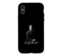 Custodia per iPhone X/XS Emily Bronte Classico Gotico Inglese Autore Ritratto