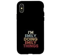 Custodia per iPhone X/XS Emily Name Emily Personalized Name First Given