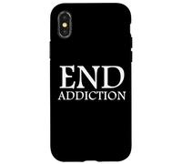 Custodia per iPhone X/XS End Addiction Fighting Drug Abuse Sobriety Awareness Sober