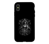 Custodia per iPhone X/XS Energia solare dell'imperatore Samurai del Trono del Sole