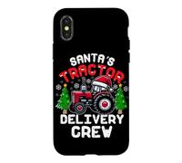 Custodia per iPhone X/XS Equipaggio di consegna del trattore di Babbo Natale