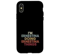 Custodia per iPhone X/XS Ernestina Name Ernestina Personalized Name First Given