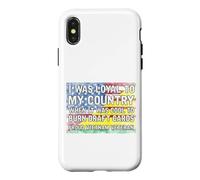 Custodia per iPhone X/XS Ero fedele al mio paese