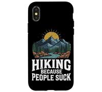 Custodia per iPhone X/XS Escursionismo perché la gente succhia divertente all'aperto grafica montagna