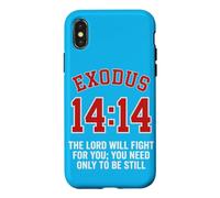 Custodia per iPhone X/XS Esodo 14:14 | Il Signore combatterà per te | Fede Biblica