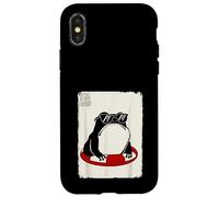 Custodia per iPhone X/XS Estate Grumpy Frog Divertente Kawaii Giapponese
