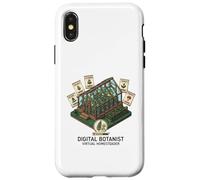 Custodia per iPhone X/XS Estetica del botanico digitale - Giardino della fattoria virtuale