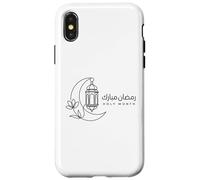 Custodia per iPhone X/XS Estetica della lanterna lunare del mese sacro islamico di Ramadan Mubarak