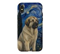 Custodia per iPhone X/XS Estrela Mountain Dog Van Gogh Notte stellata