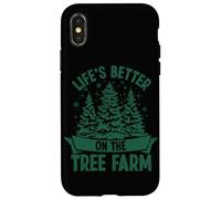 Custodia per iPhone X/XS Evergreen Grower Holiday Harvest Divertente