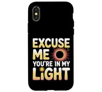 Custodia per iPhone X/XS Excuse Me You're In My Light Science Astronomy Nerd -