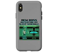 Custodia per iPhone X/XS Expecting Dad Gamer New Boss Sleep Schedule