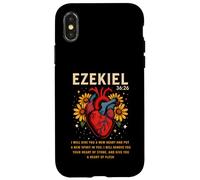 Custodia per iPhone X/XS Ezechiele 36:26 Nuovo Cuore Cristiano Fede
