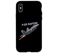Custodia per iPhone X/XS F22 Raptor Stealth Fighter Jet Aircraft Design Regalo