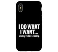Custodia per iPhone X/XS Faccio quello che voglio quando il mio capo non sta guardando