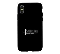 Custodia per iPhone X/XS Faith Can Move Mountains