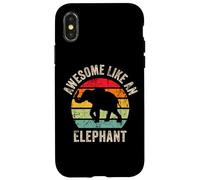Custodia per iPhone X/XS Fantastico come un elefante, divertente amante degli elefanti per gli uomini e