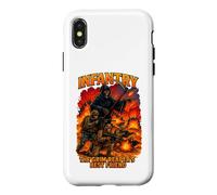 Custodia per iPhone X/XS Fanteria Il migliore amico del triste mietitore