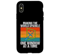 Custodia per iPhone X/XS Far brillare il mondo un lavavetri finestra dopo finestra