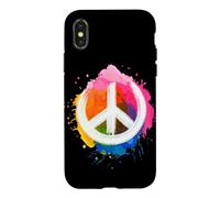 Custodia per iPhone X/XS Fate la pace non la guerra - Segno di Pace