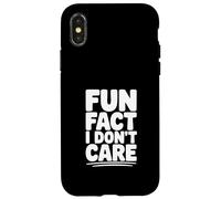 Custodia per iPhone X/XS Fatto divertente Non mi interessa l'umorismo sarcastico