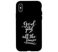 Custodia per iPhone X/XS Fede cristiana Dio è buono tutto il tempo
