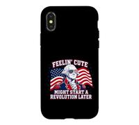 Custodia per iPhone X/XS Feeling Cute Might Start a Revolution Later