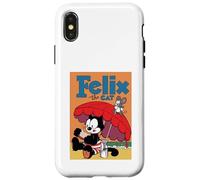 Custodia per iPhone X/XS Felix il gatto Surf Vibes - classico cartone animato malizioso
