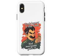 Custodia per iPhone X/XS Felpa con cappuccio Dark Humor Is Like Food Not Everyone Gets It Sarcasm