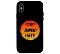 Custodia per iPhone X/XS Fermare l'odio ebraico - La vita ebraica Materia - Orgoglio ebreo